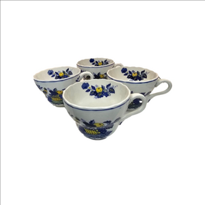 Spode Blue Bird White and Blue Mugs, Set of 4, One Size